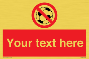 Custom No Ball Games Sign